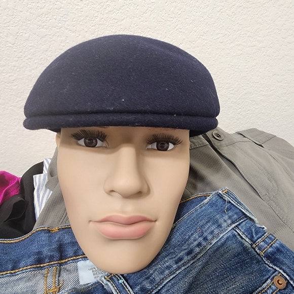 Peaky Blinders Wool Navy Newsboy Cap Size M - Picture 1 of 7